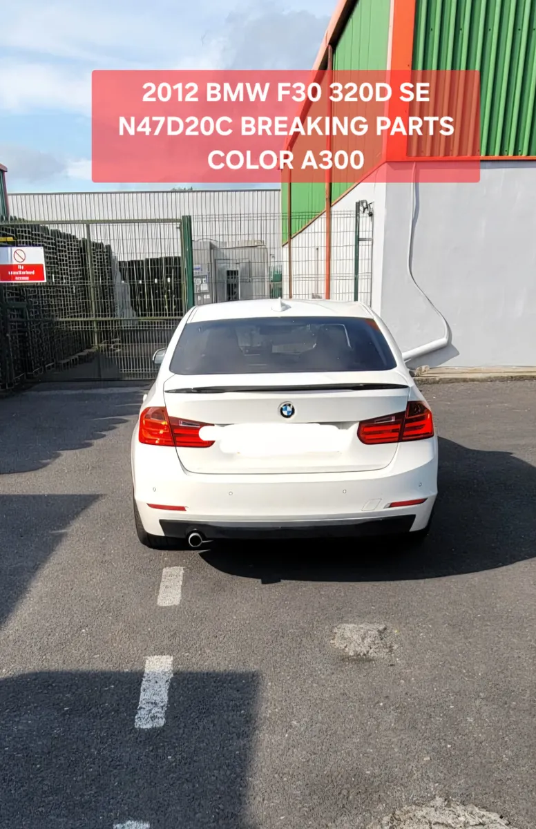2012 BMW F30 320D SE N47D20C BREAKING PARTS - Image 2