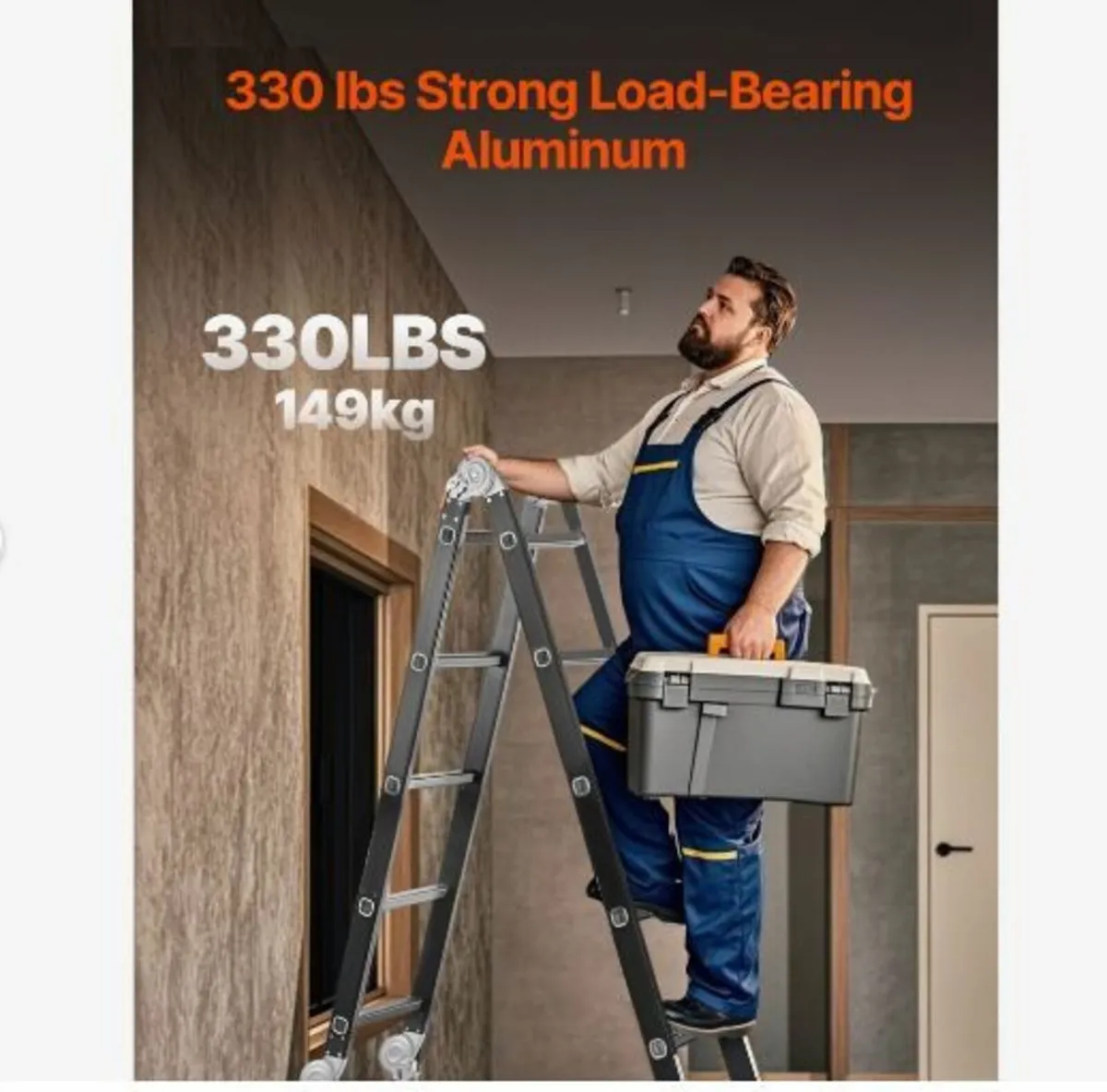 Multi-Purpose Folding Ladder, 7-in-1 - Image 3