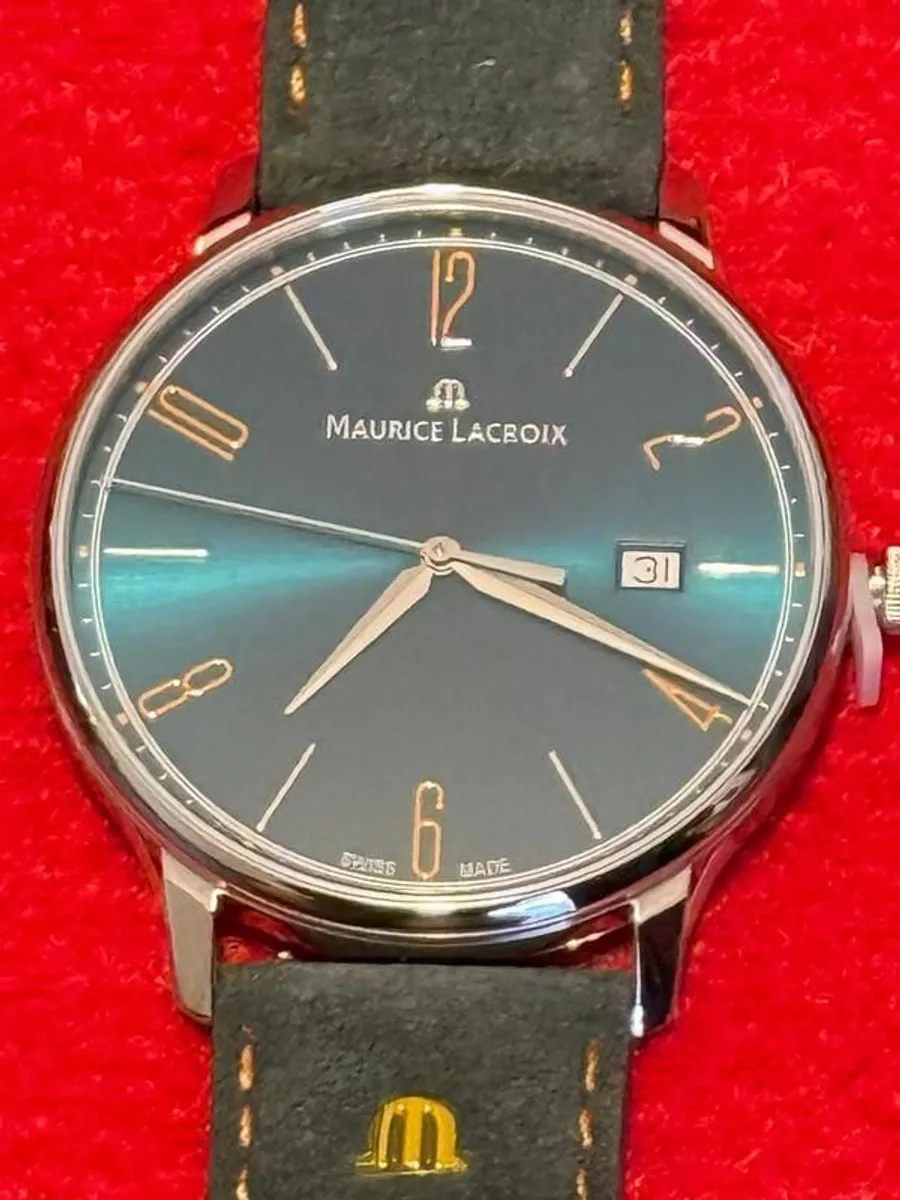 Maurice Lacroix Eliros Swiss Made Watch Green Dial Full Set - Image 4