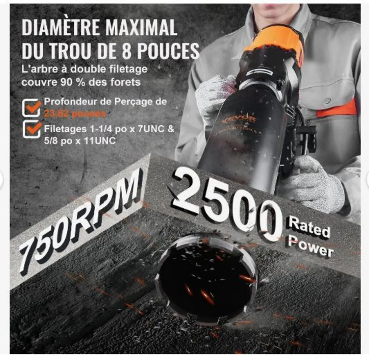 Wet&Dry Diamond Core Drill Machine - Image 2