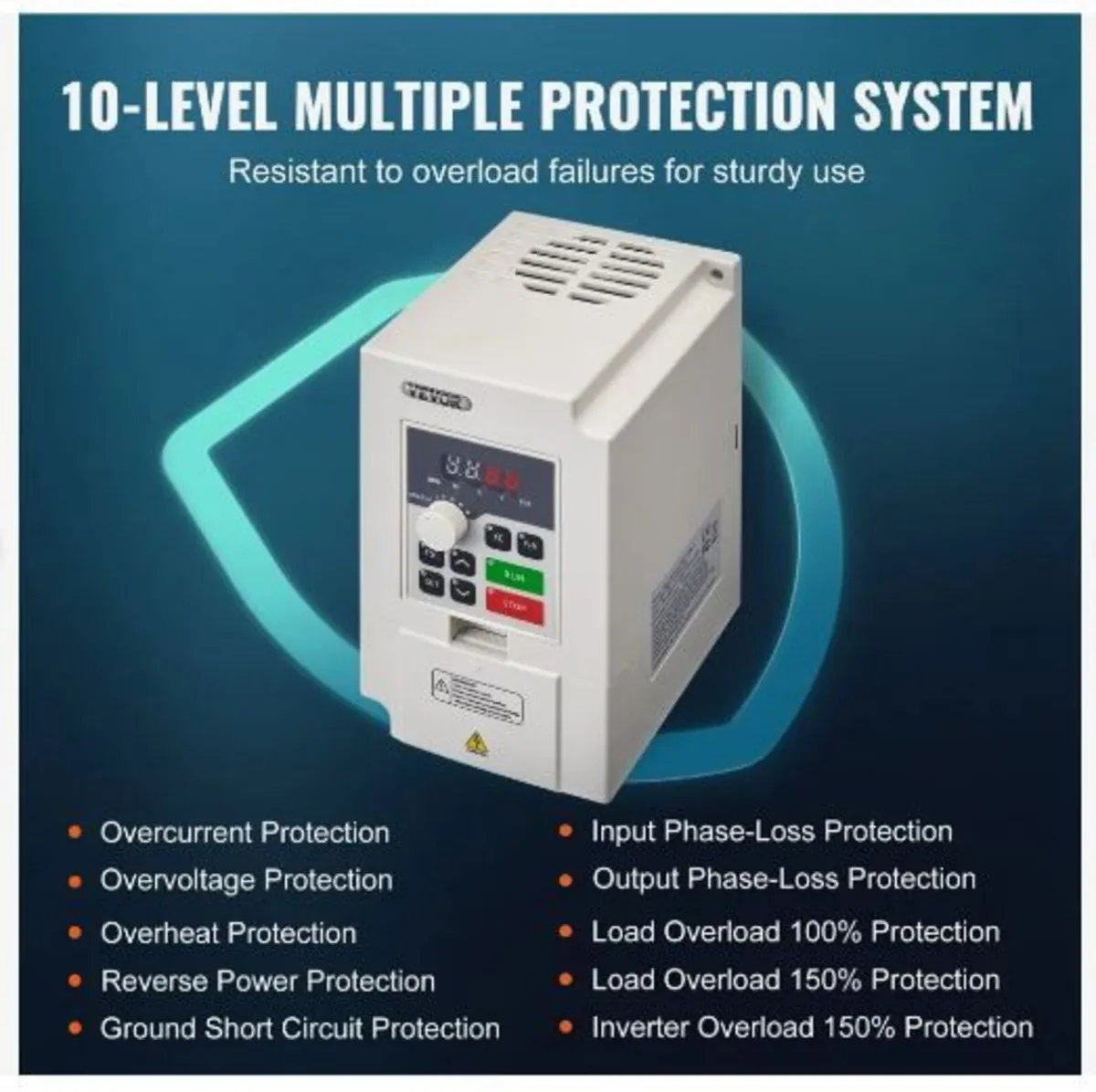 VFD 3HP, 2.2KW, 5A, 3 Phase AC 380V - Image 1