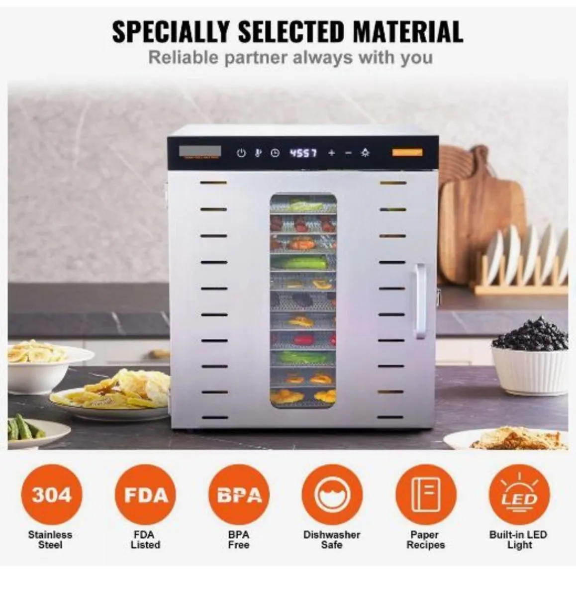 10 Trays Food Dehydrator Machine - Image 4