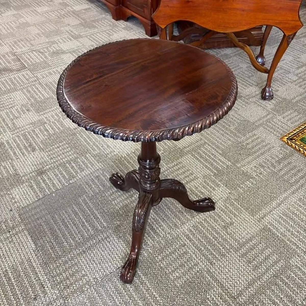 19th century mahogany circular occasional table