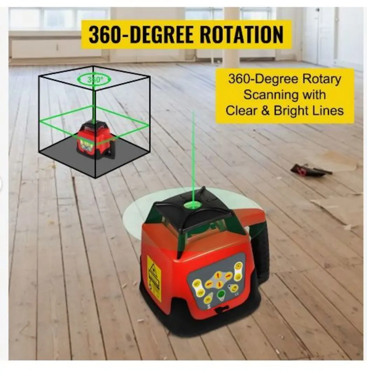 Green Rotary Laser Level Kit - Image 2