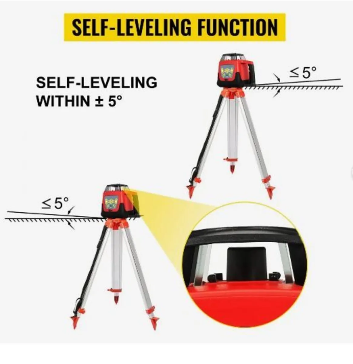 Green Rotary Laser Level Kit - Image 4