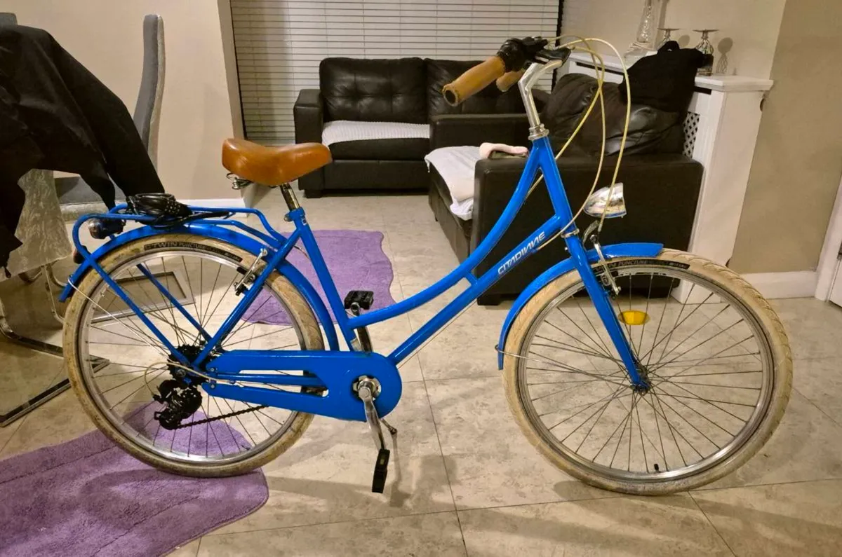 ADULTS WOMAN BIKE STYLISH ROYAL BLUE 20-IN FRAME S - Image 1