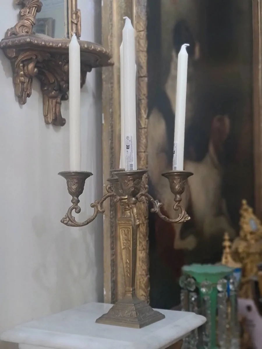 Antique detailed candleabra POSTAGE AVAILABLE - Image 4