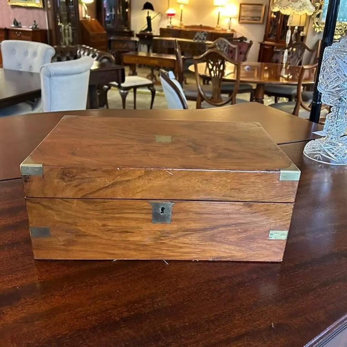 Victorian mahogany writing slope