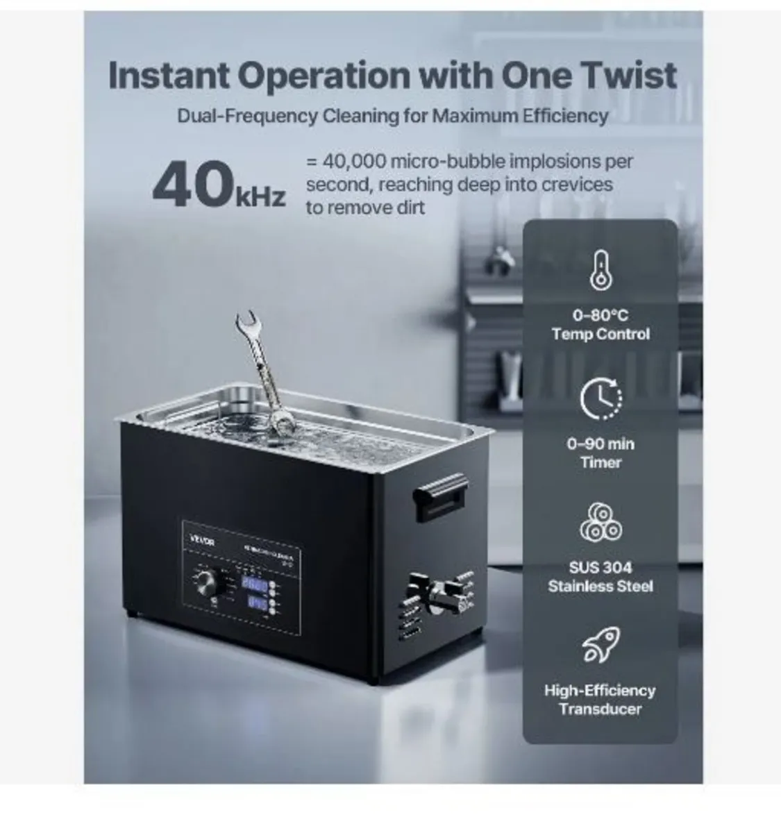 30L Ultrasonic Cleaner, Professional Ultrasonic - Image 2