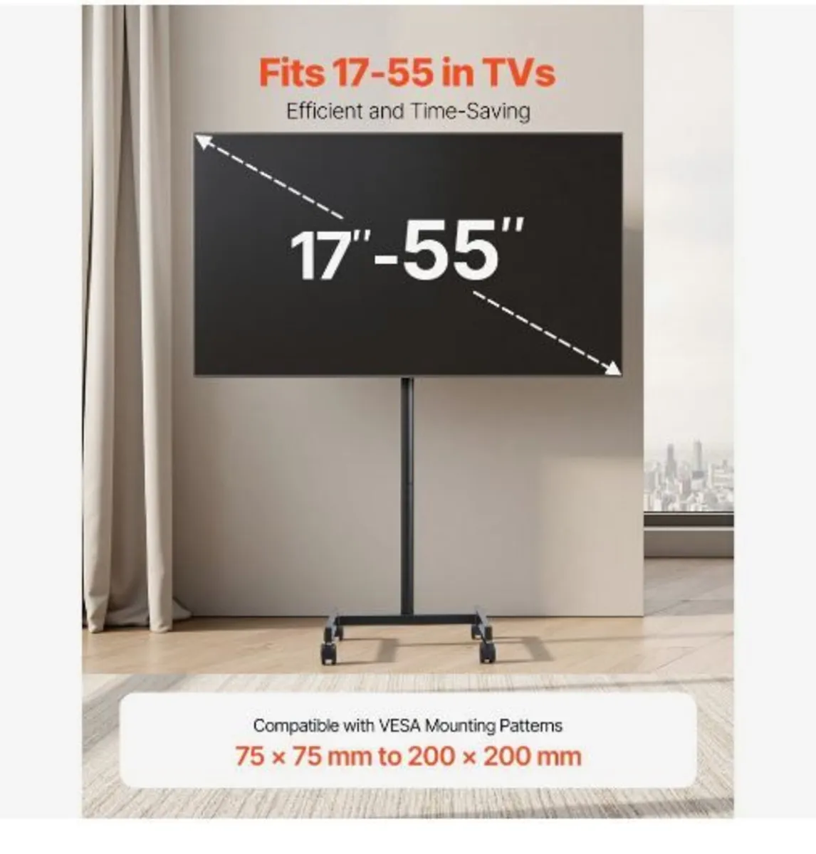 Rolling TV Stand - Image 2