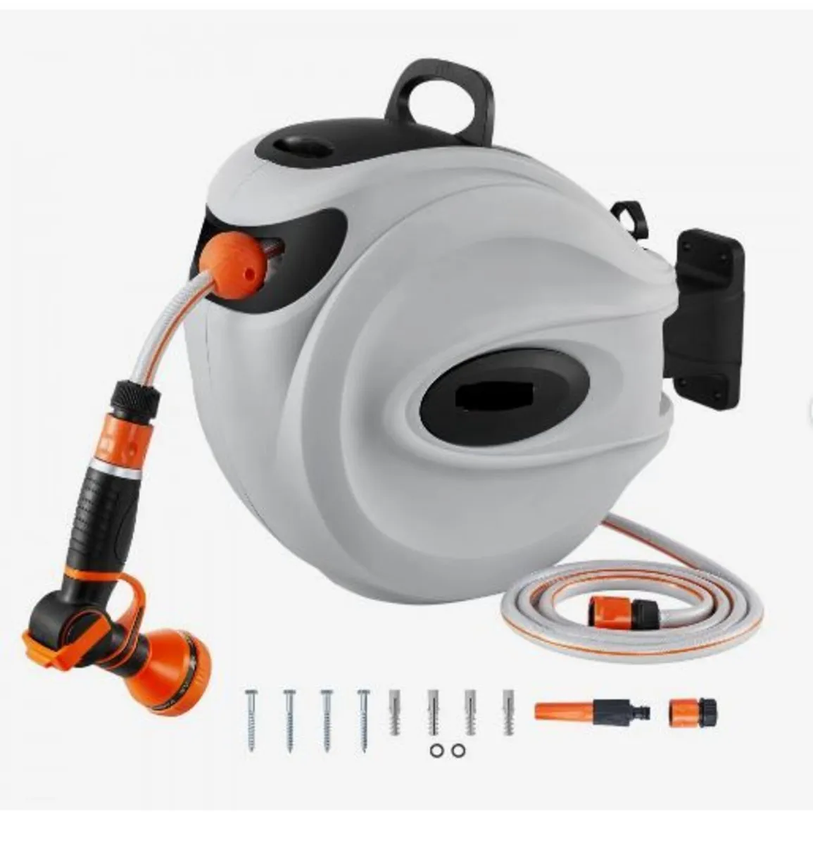 Retractable Hose Reel Water Hose Reel 25m x 1.3cm - Image 1