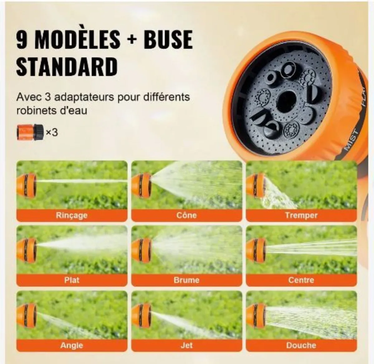 Retractable Hose Reel Water Hose Reel 25m x 1.3cm - Image 2