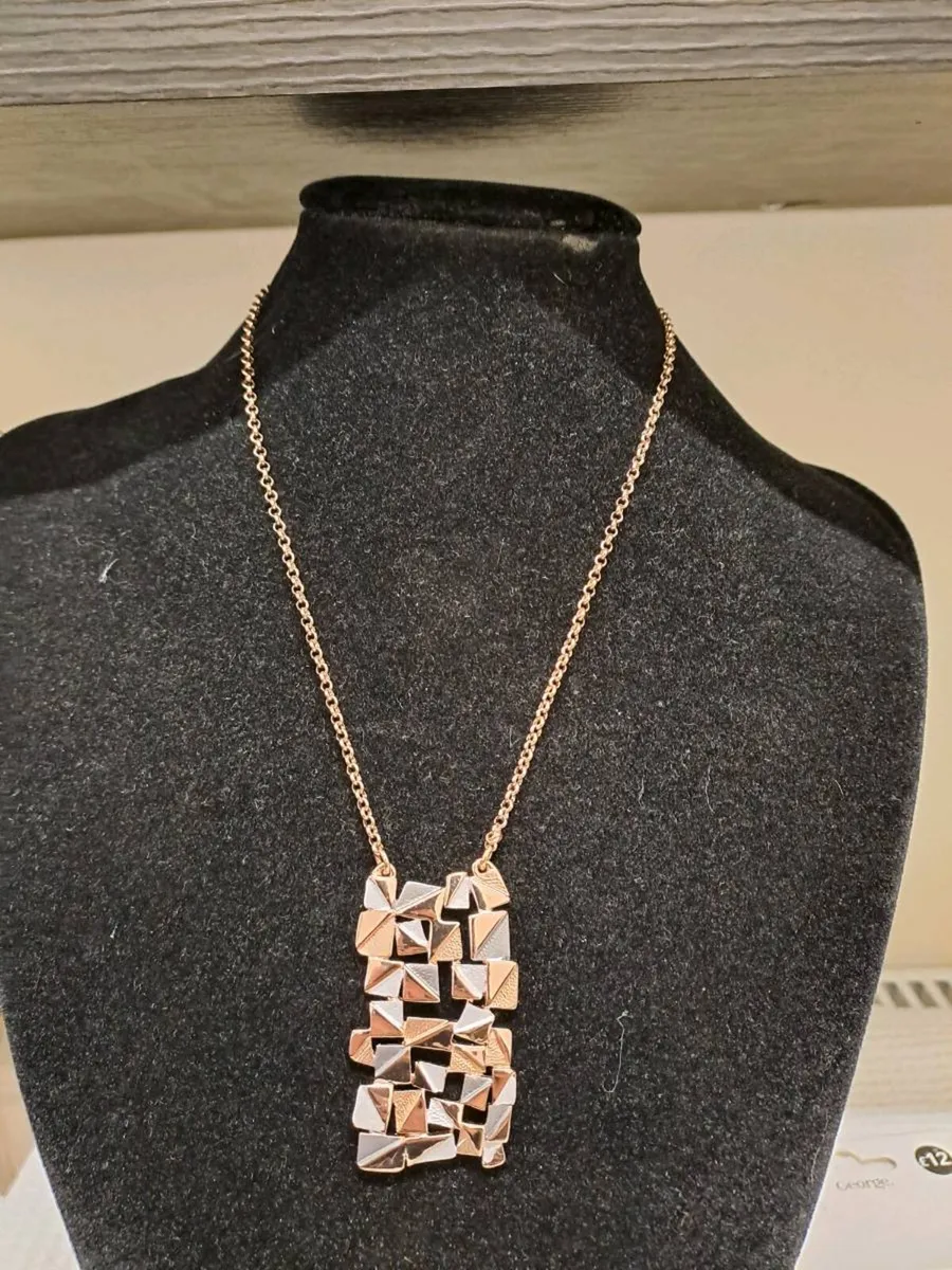 August Woods Rose Gold Statement Pendant Necklace - Image 1