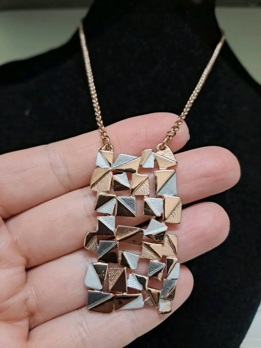 August Woods Rose Gold Statement Pendant Necklace - Image 2