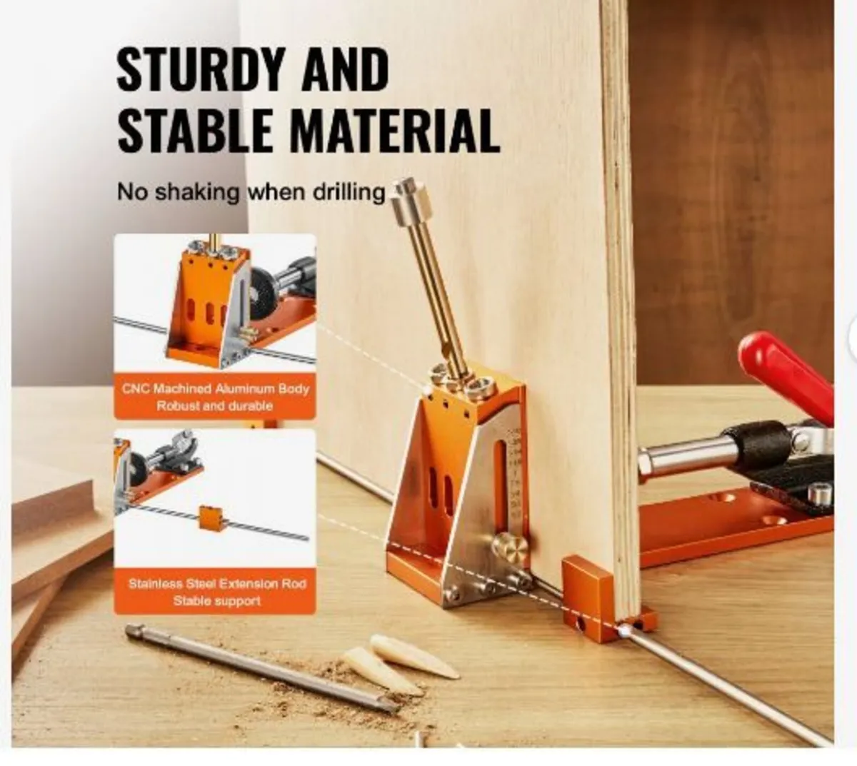 Pocket Hole Jig Kit, 34 Pcs Pocket Hole - Image 2