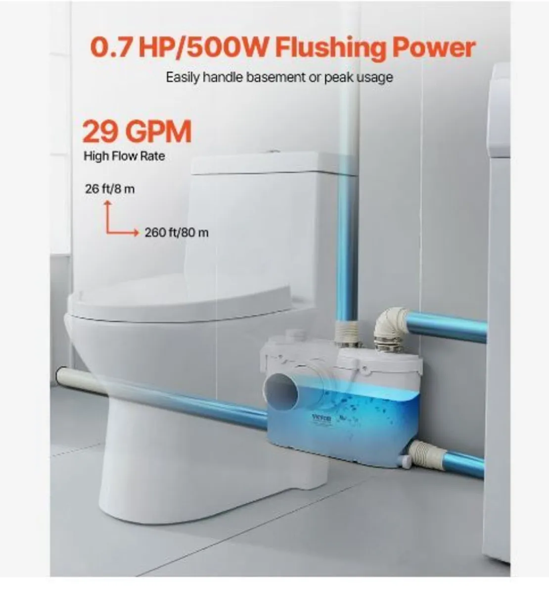 Macerator Pump, 500W - Image 4