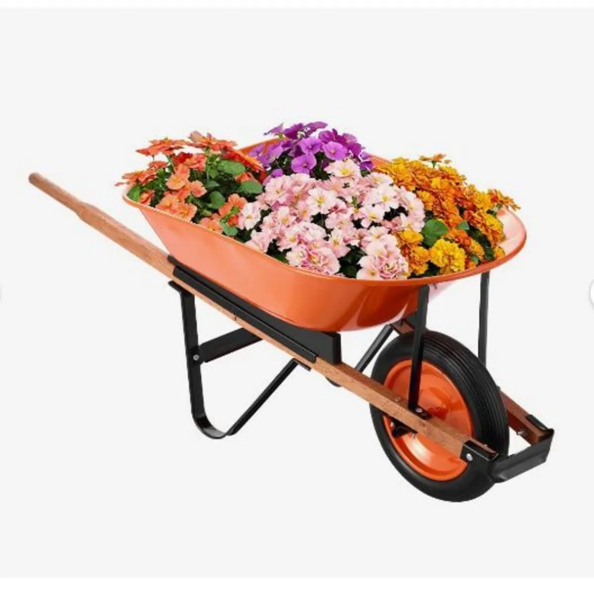 Wheelbarrow Cart, 5 Cu. Ft. Load & 330 lbs Capacit - Image 4