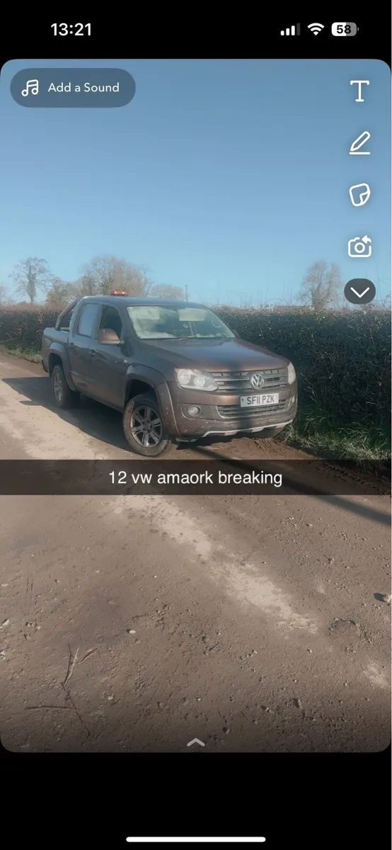 2012 vw amaork breaking