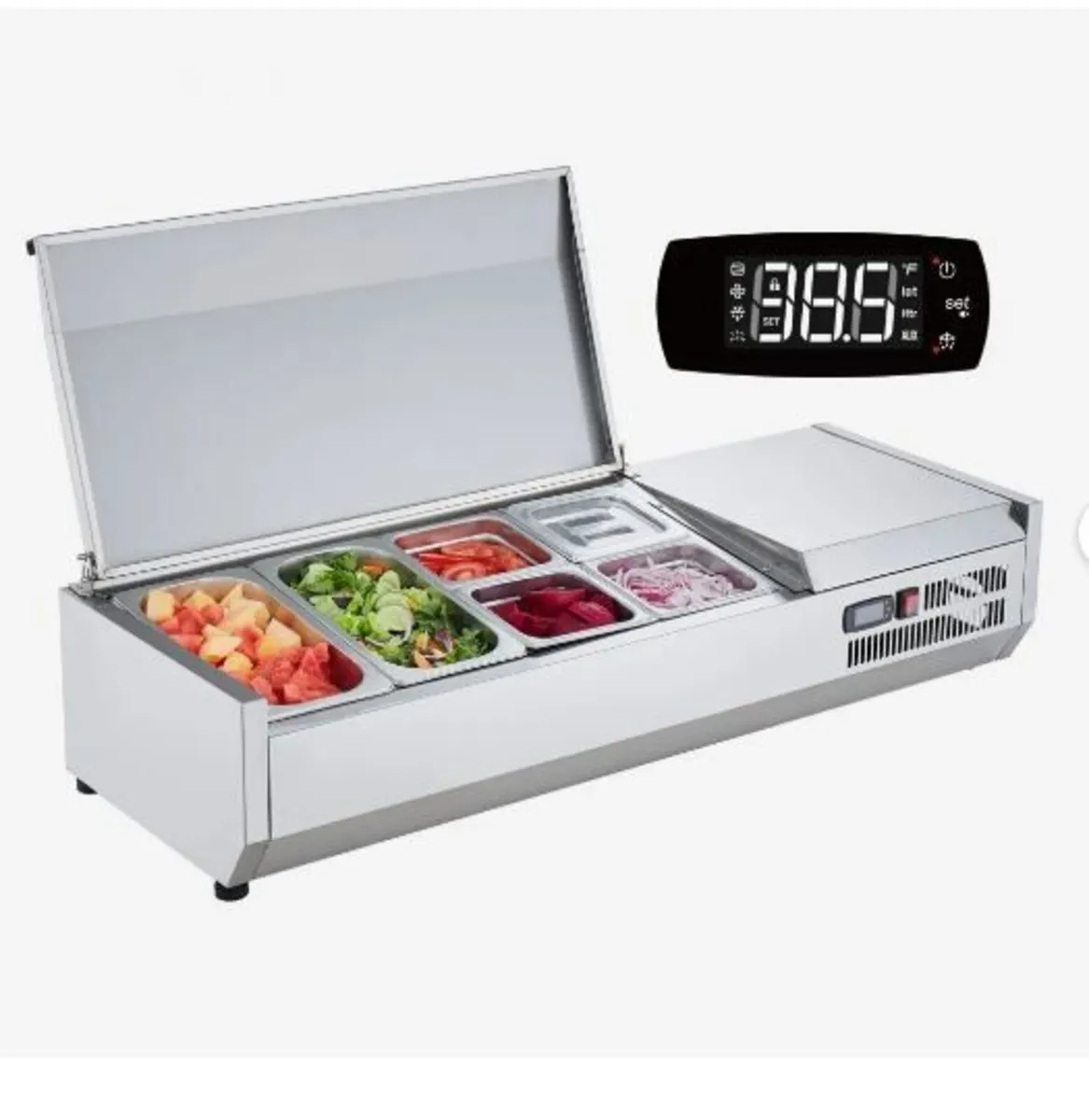Refrigerated Condiment Prep Station - Image 1
