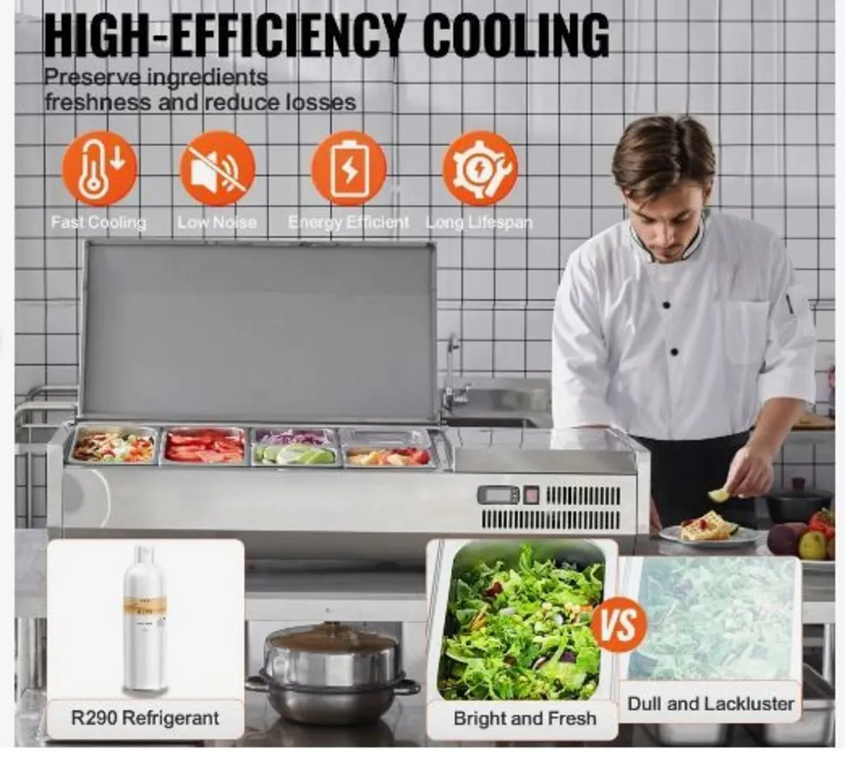 Refrigerated Condiment Prep Station - Image 2