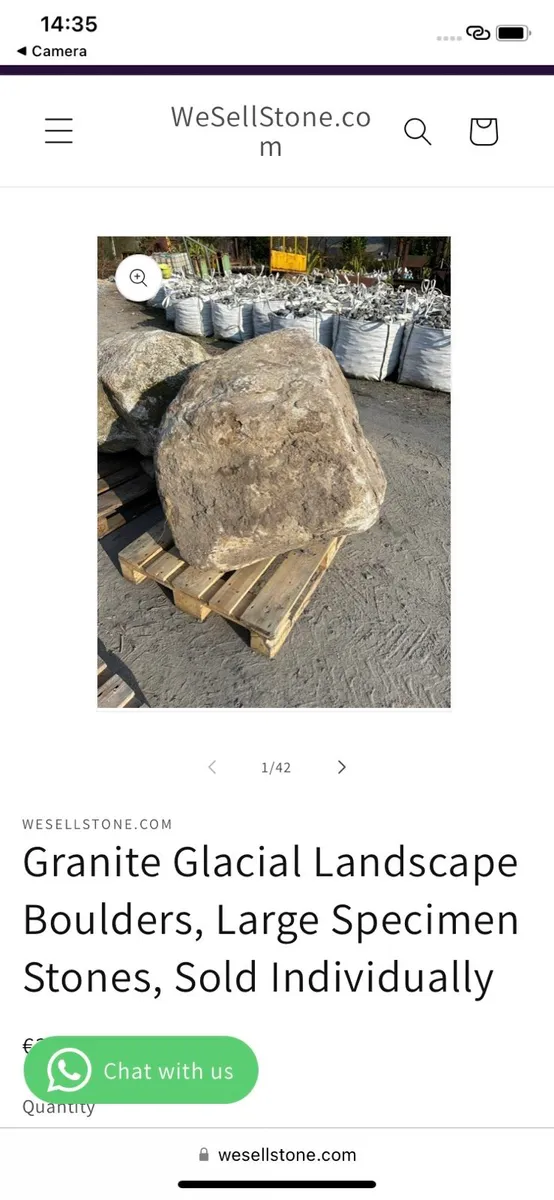 Glacial Granite Round Landscape Boulders - Image 1