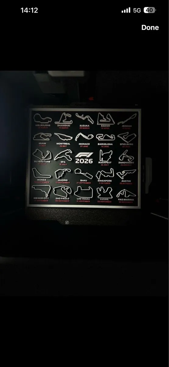 F1 3D Calander - Image 1