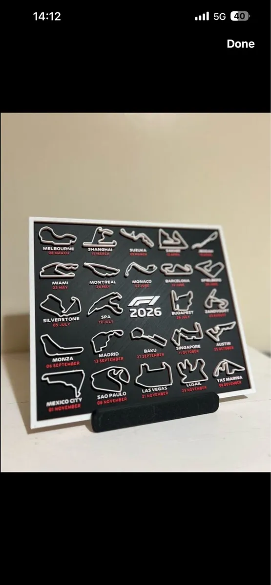 F1 3D Calander - Image 2