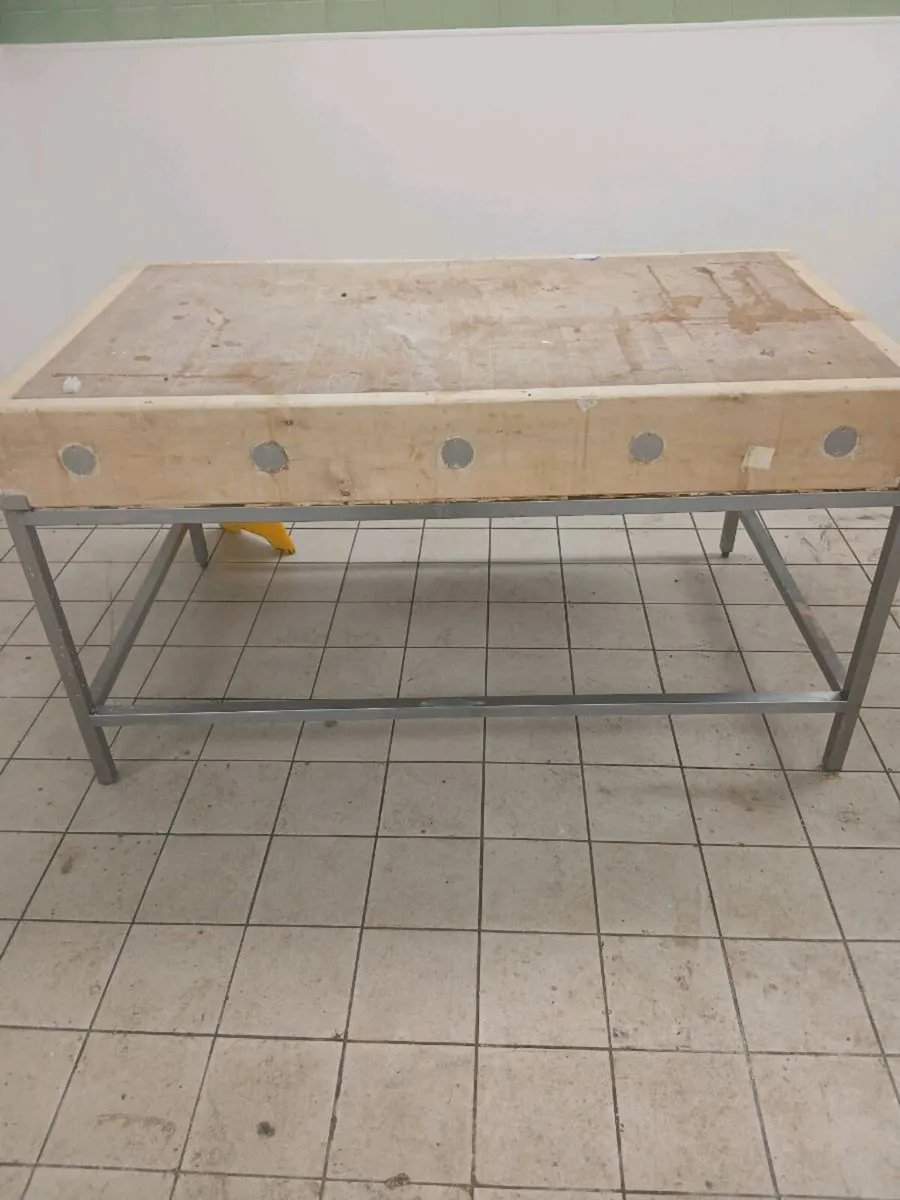 Butchers chopping block