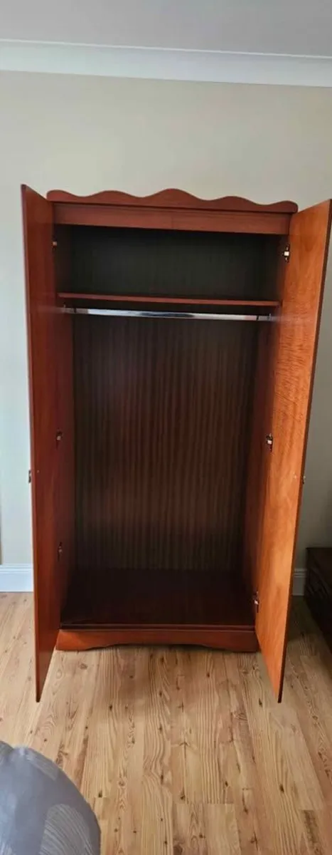 Wardrobe Mirror Vanity desk and bedside Locker - Image 3