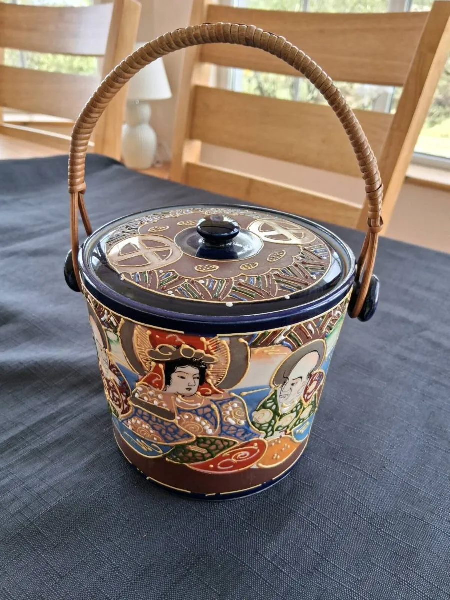 Japanese Ceramic Pot With Lid - Image 2