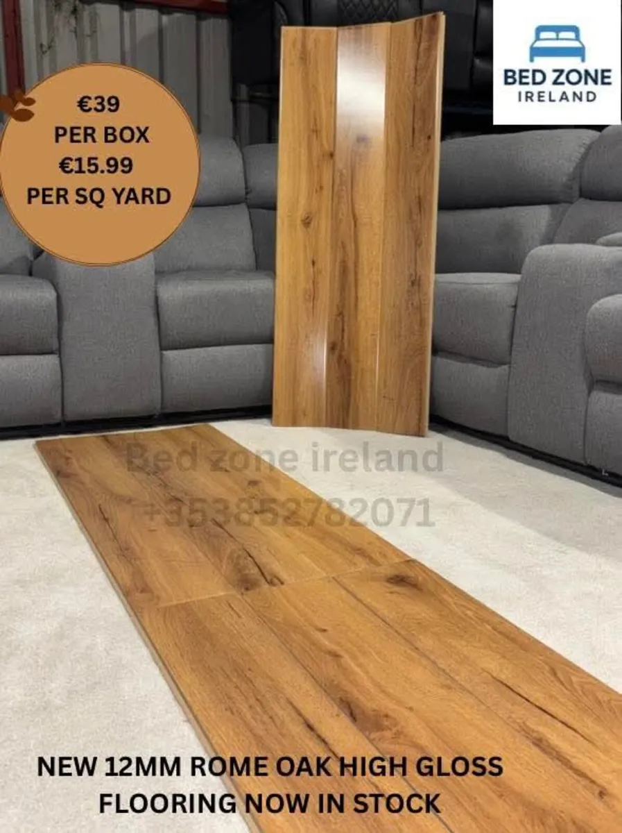 New In Stock 12MM High Gloss Flooring - Image 3