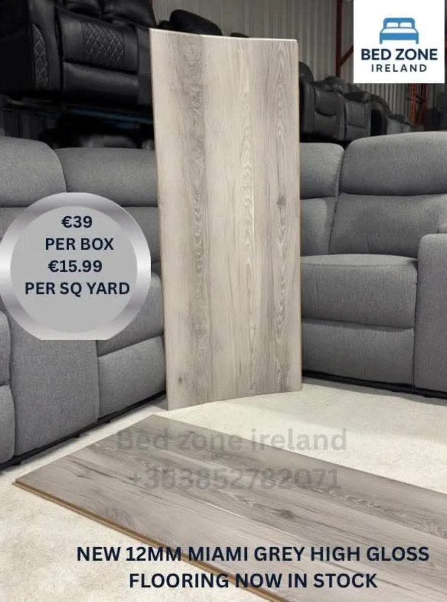 New In Stock 12MM High Gloss Flooring - Image 4
