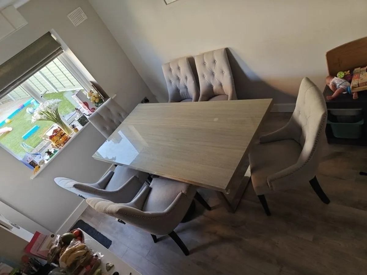 Dining Table and 6 Chairs - Image 2