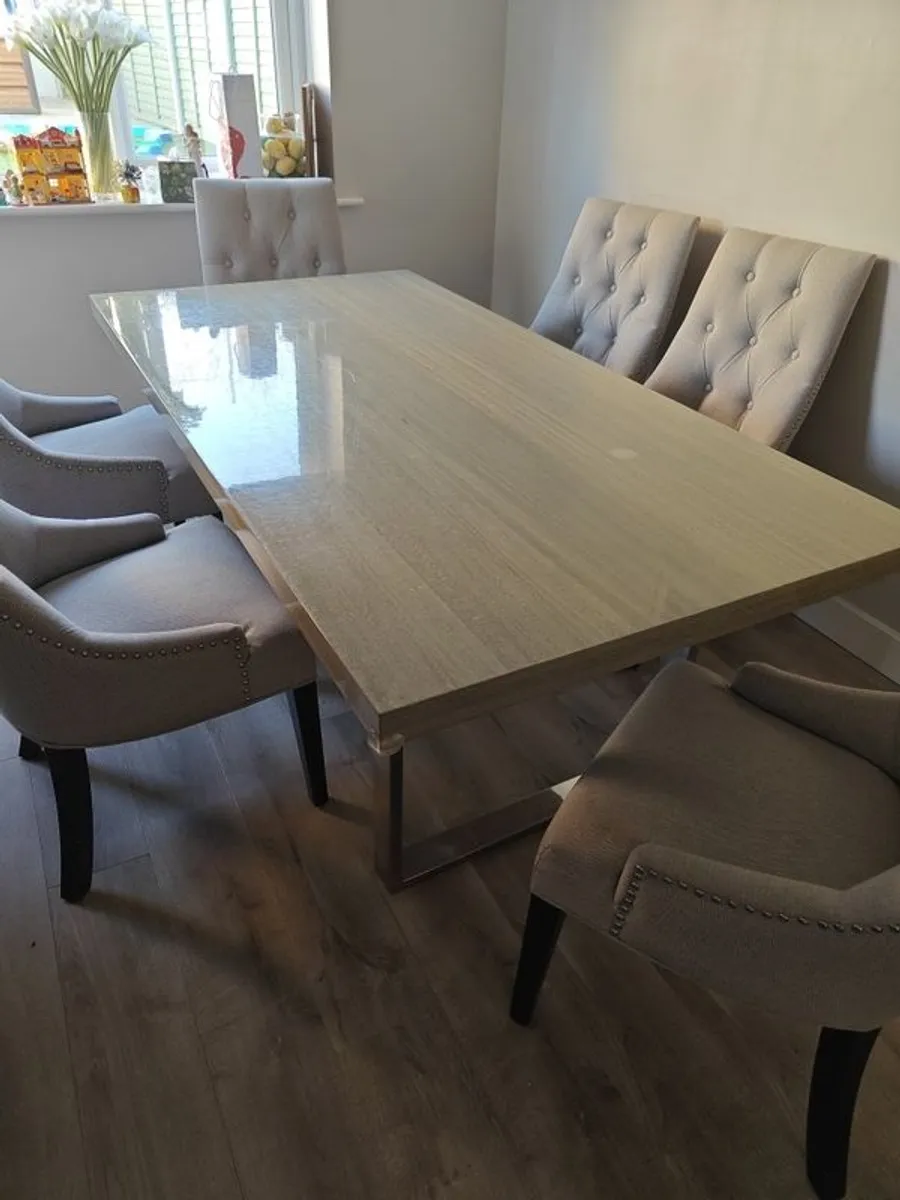 Dining Table and 6 Chairs - Image 3