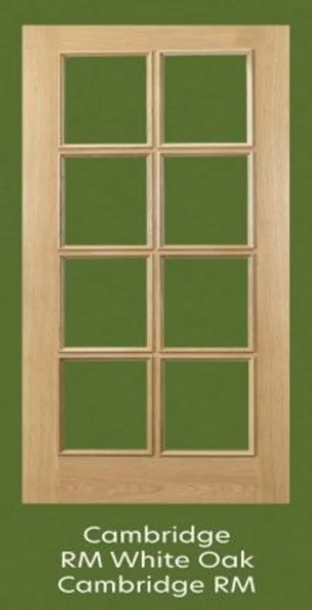 78x27 Cambridge Raised Mould Clear Bevelled Glass