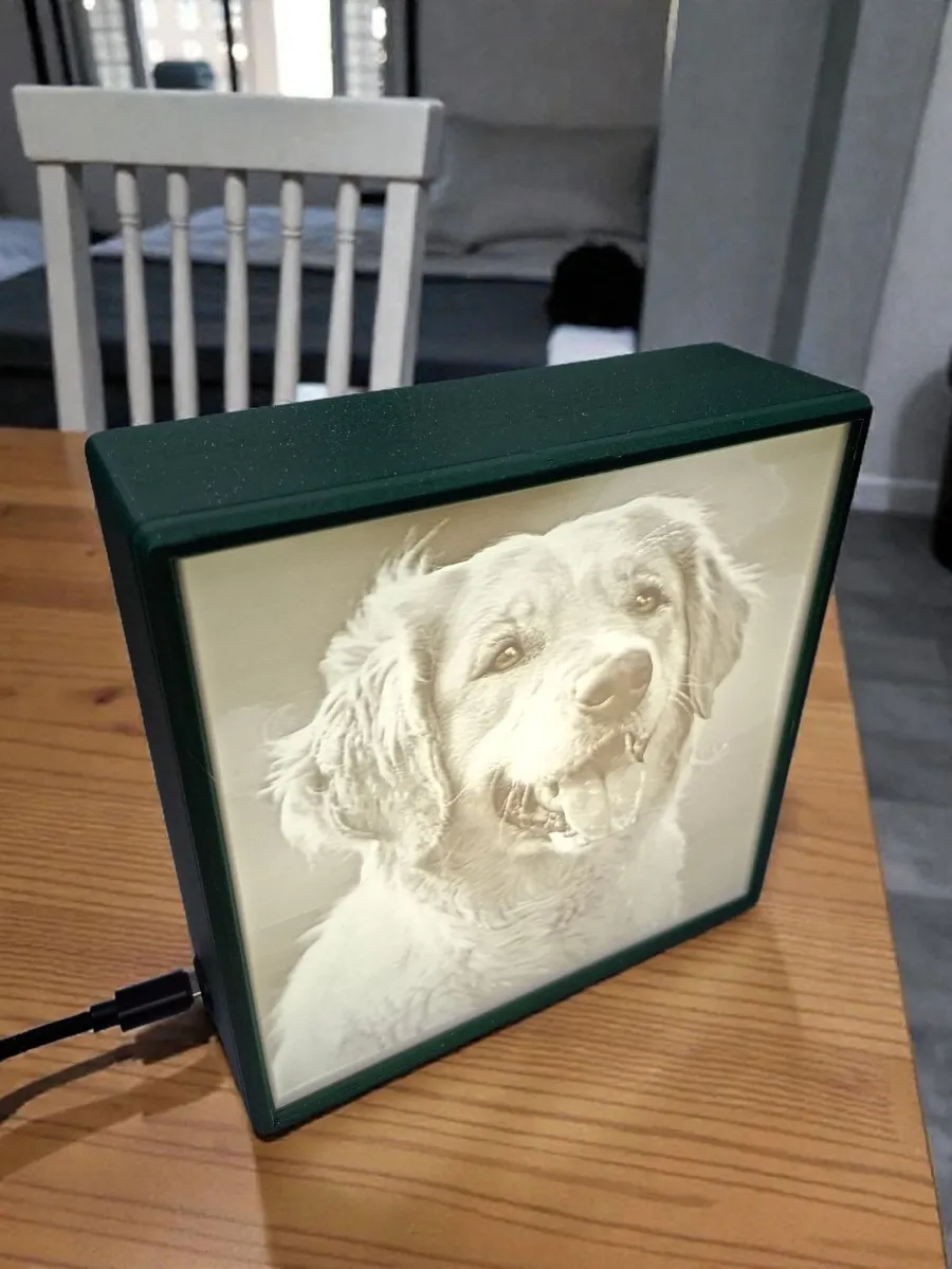 Lithophane Lightbox 3d printed customisable - Image 1