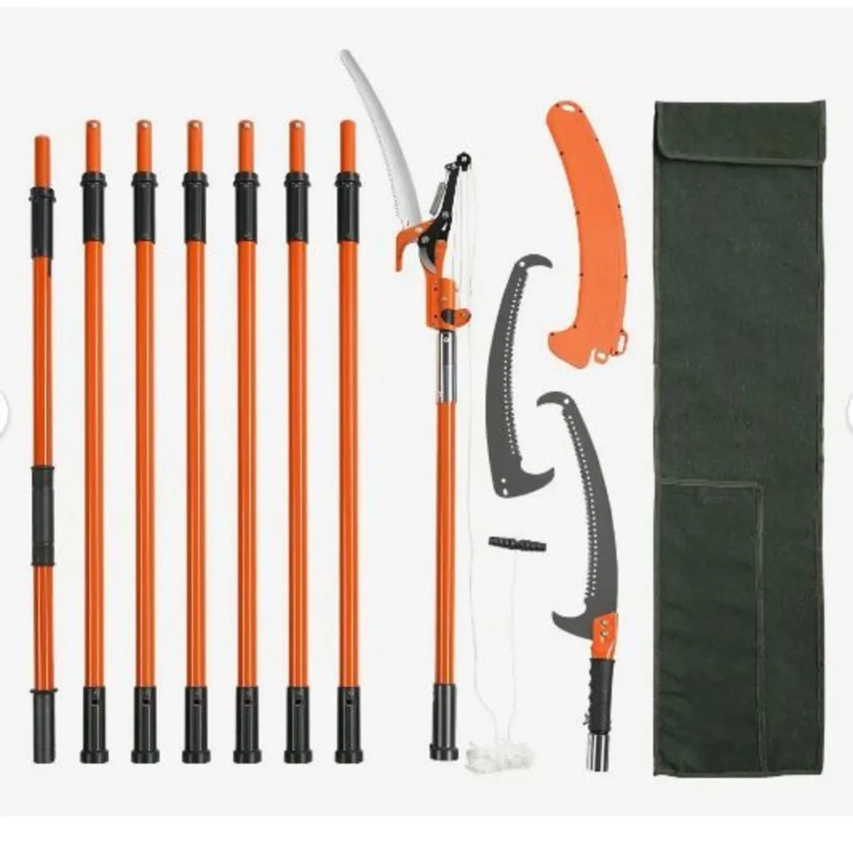 Manual Pole Saw, 2.2-8.2 m Extendable Tree - Image 1