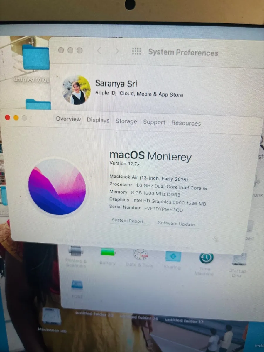 mac book air Early 2015 model - Image 1