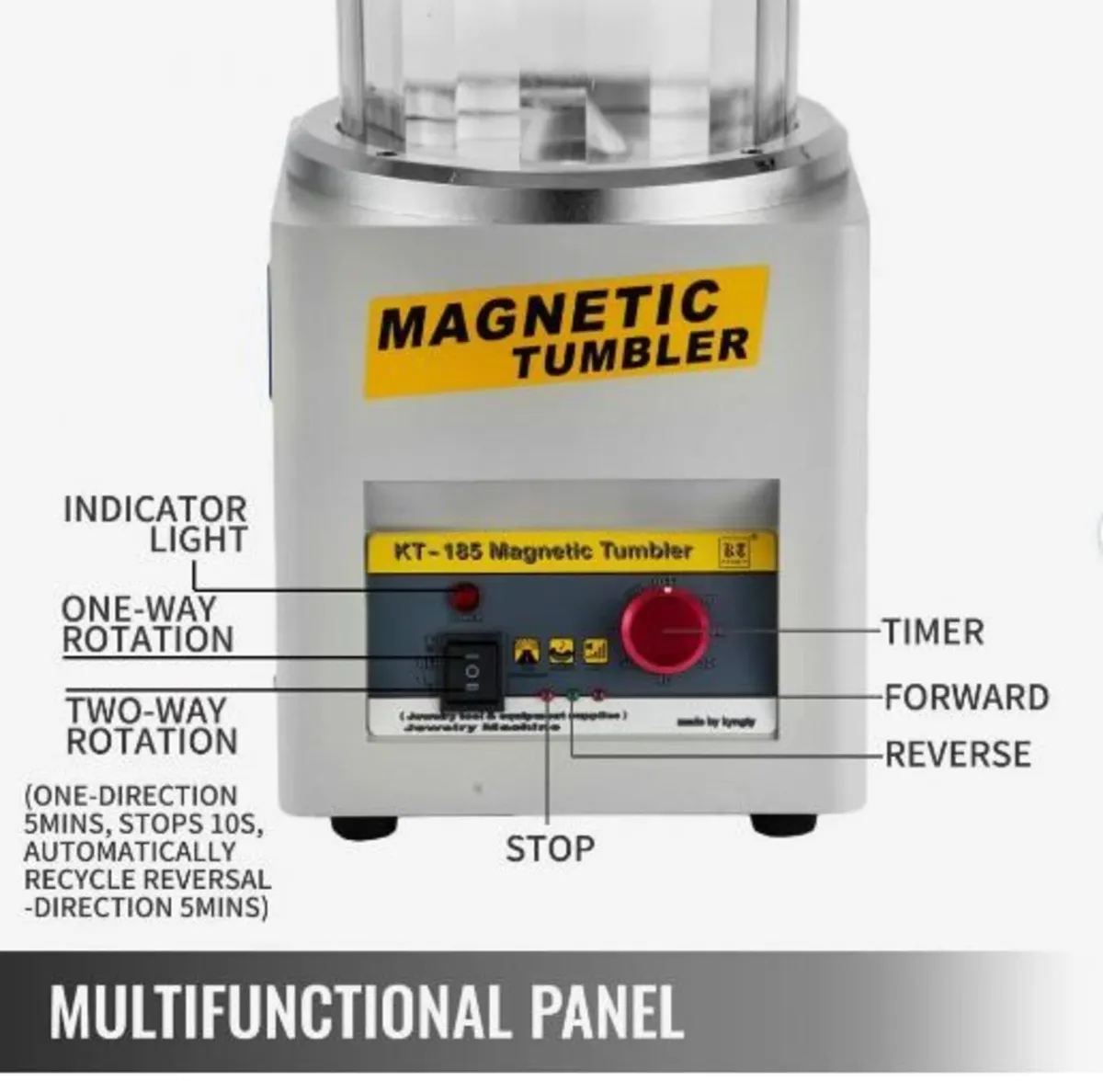 KT-185 Magnetic Tumbler 180mm - Image 2