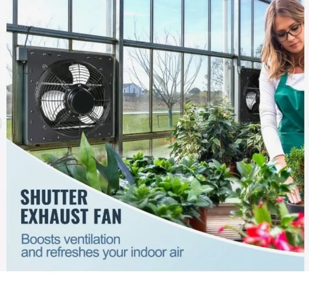 Shutter Exhaust Fan, 406 mm - Image 3