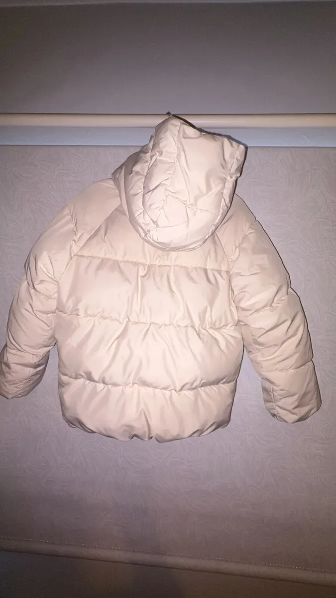 Girls Zara cream coat - Image 1