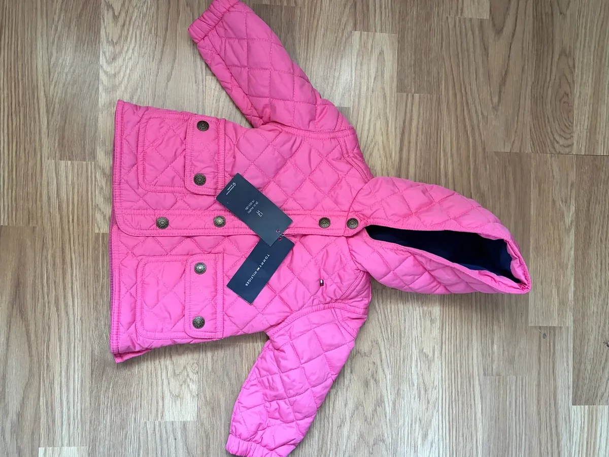 Baby’s tommy Hilfigher pink new coat with tags - Image 1