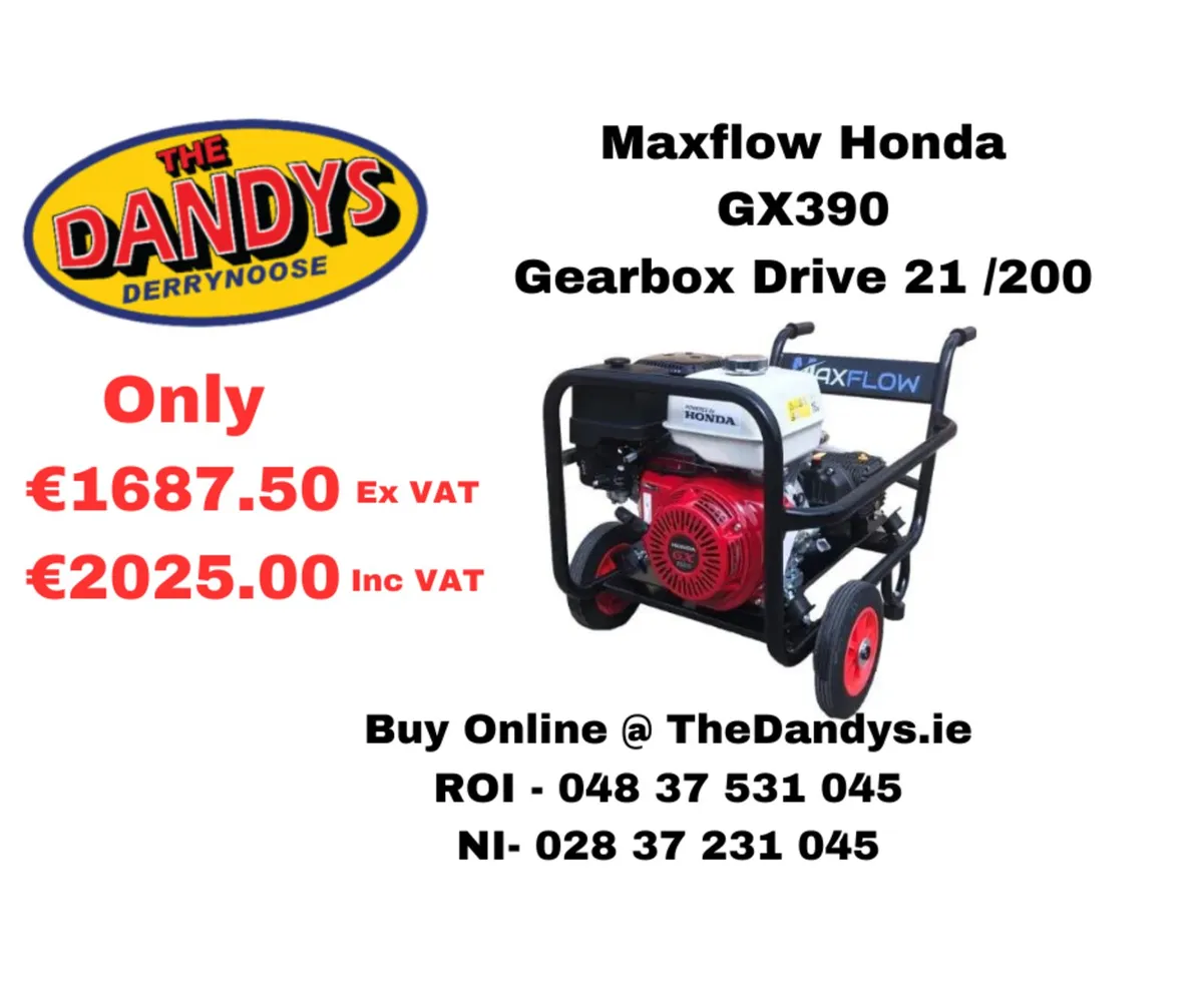 Maxflow Gearbox Drive Trolley Frame Petrol Washers - Image 3