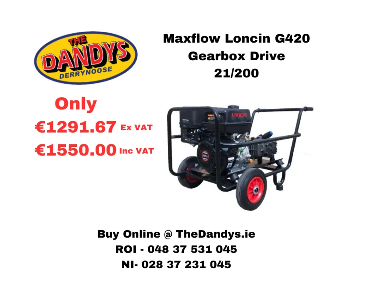 Maxflow Gearbox Drive Trolley Frame Petrol Washers - Image 1