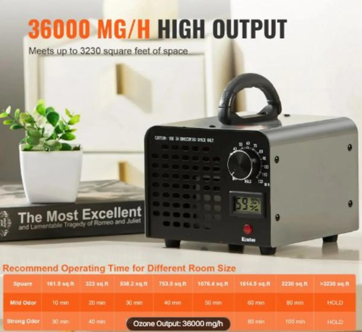 Ozone Generator 36000mg/h Ozone Machine Odor - Image 2