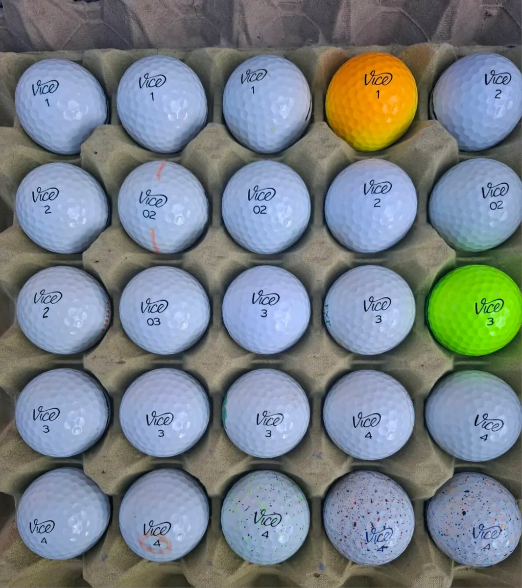 25 VICE GOLF BALLS