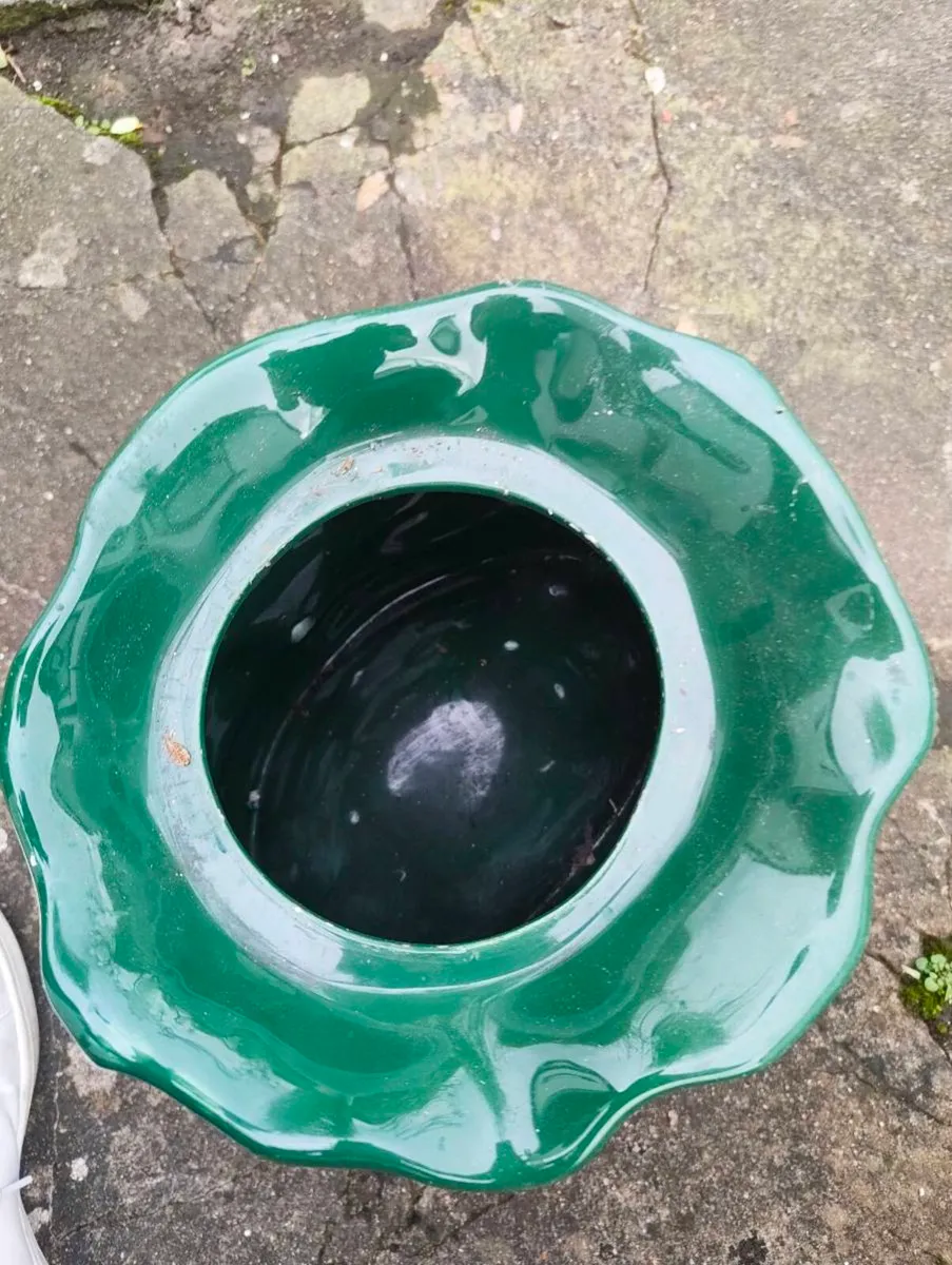 Antique Glazed Garlic Pot - Image 4