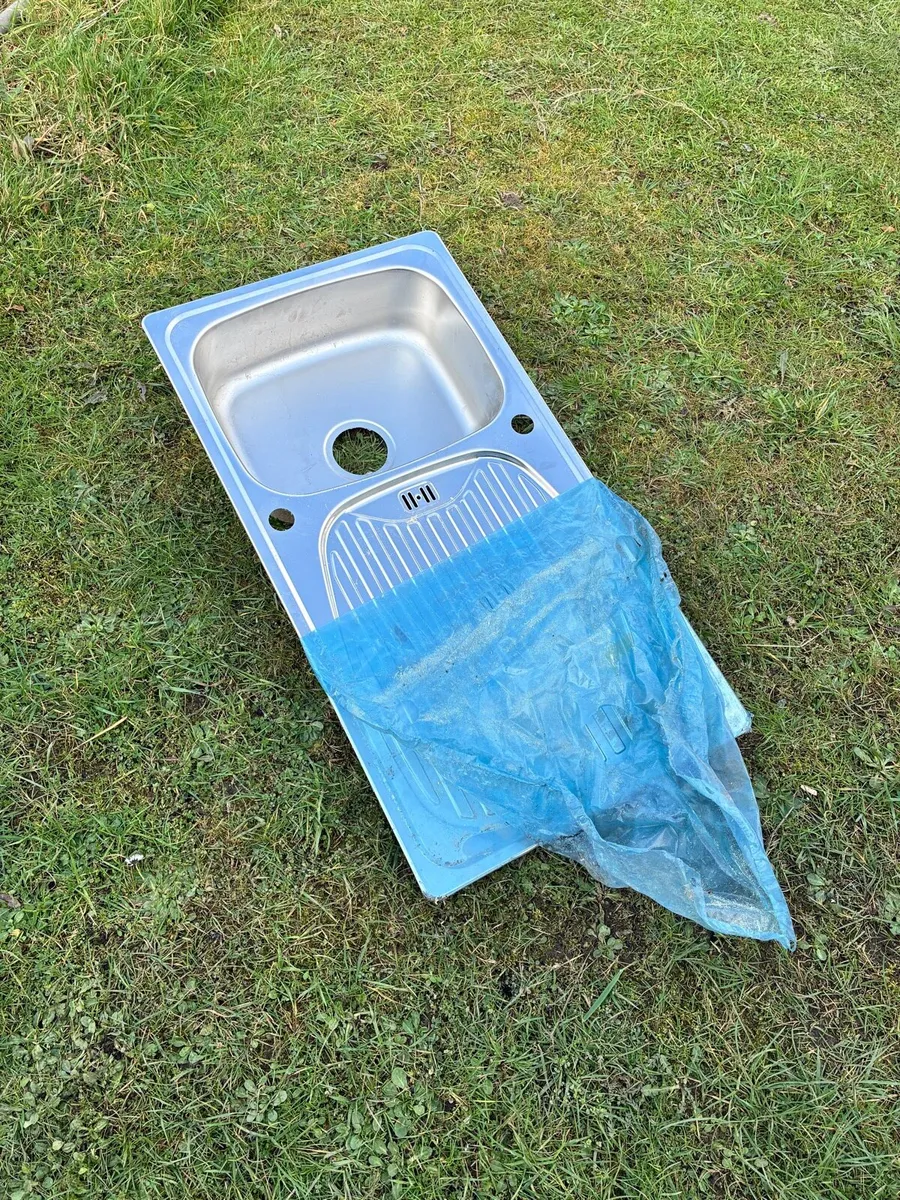 Stainless Steel Kitchen Sink with Drainer - Image 1