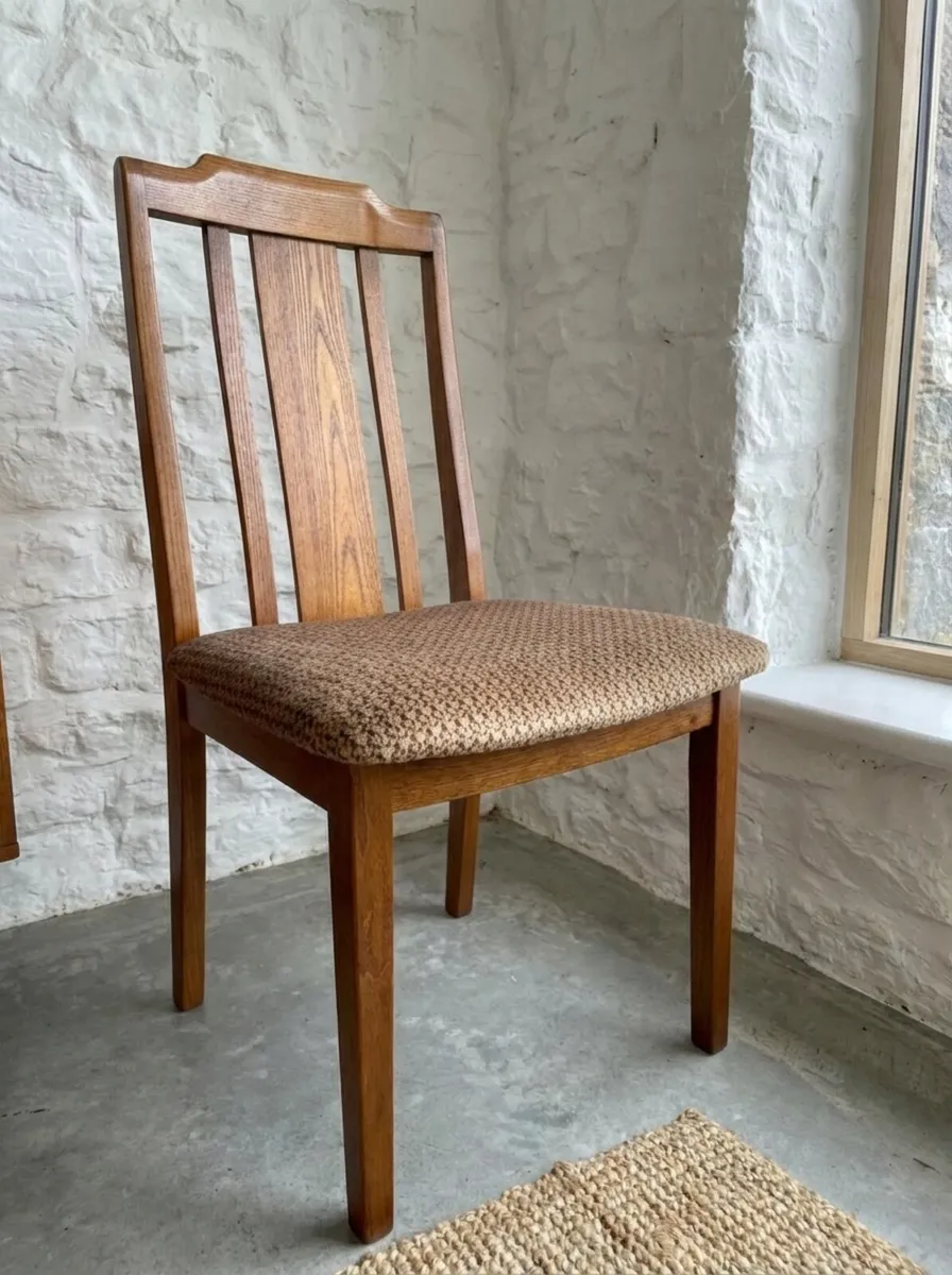 Mid Century Modern G Plan Fresco Teak Table Chairs - Image 4