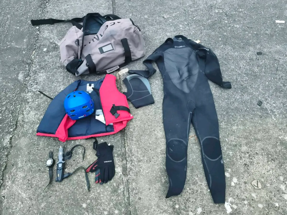Wet suit with extras